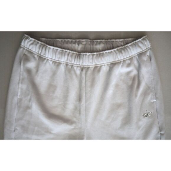 Alo Yoga U5013RG Men Sz XL Women 2XL White Relaxed Fit Accolade Sweatpants - Picture 5 of 13
